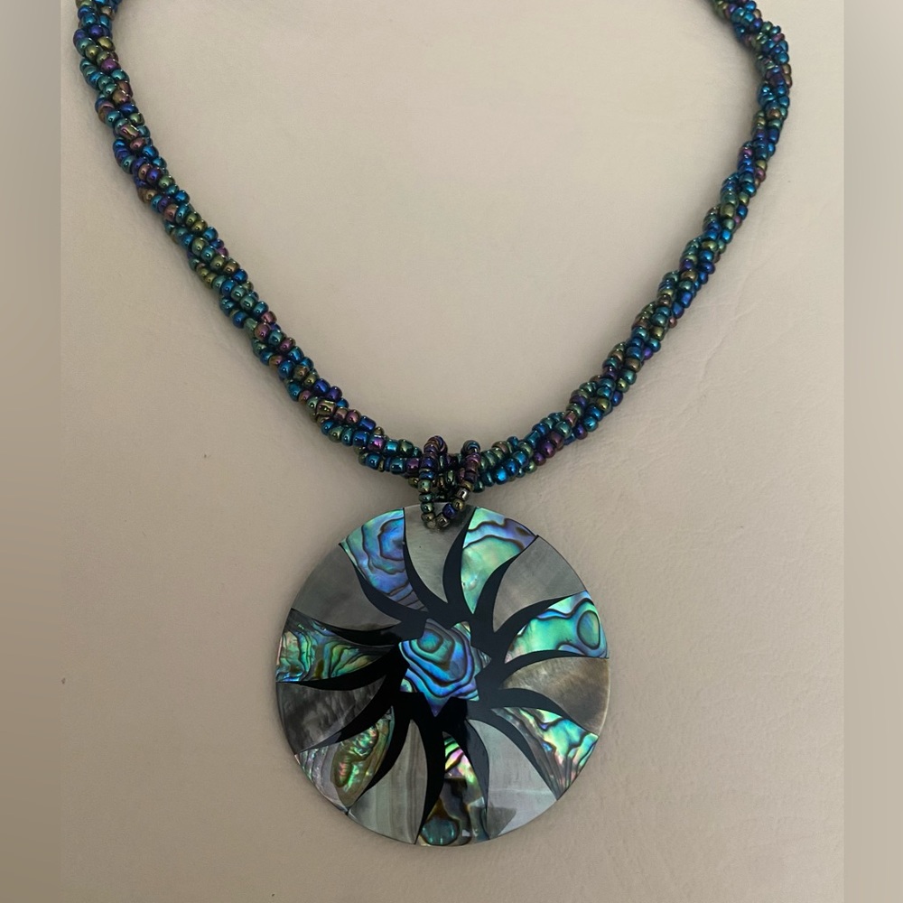 Abalone shell necklace